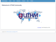 Tablet Screenshot of community.uthm.edu.my